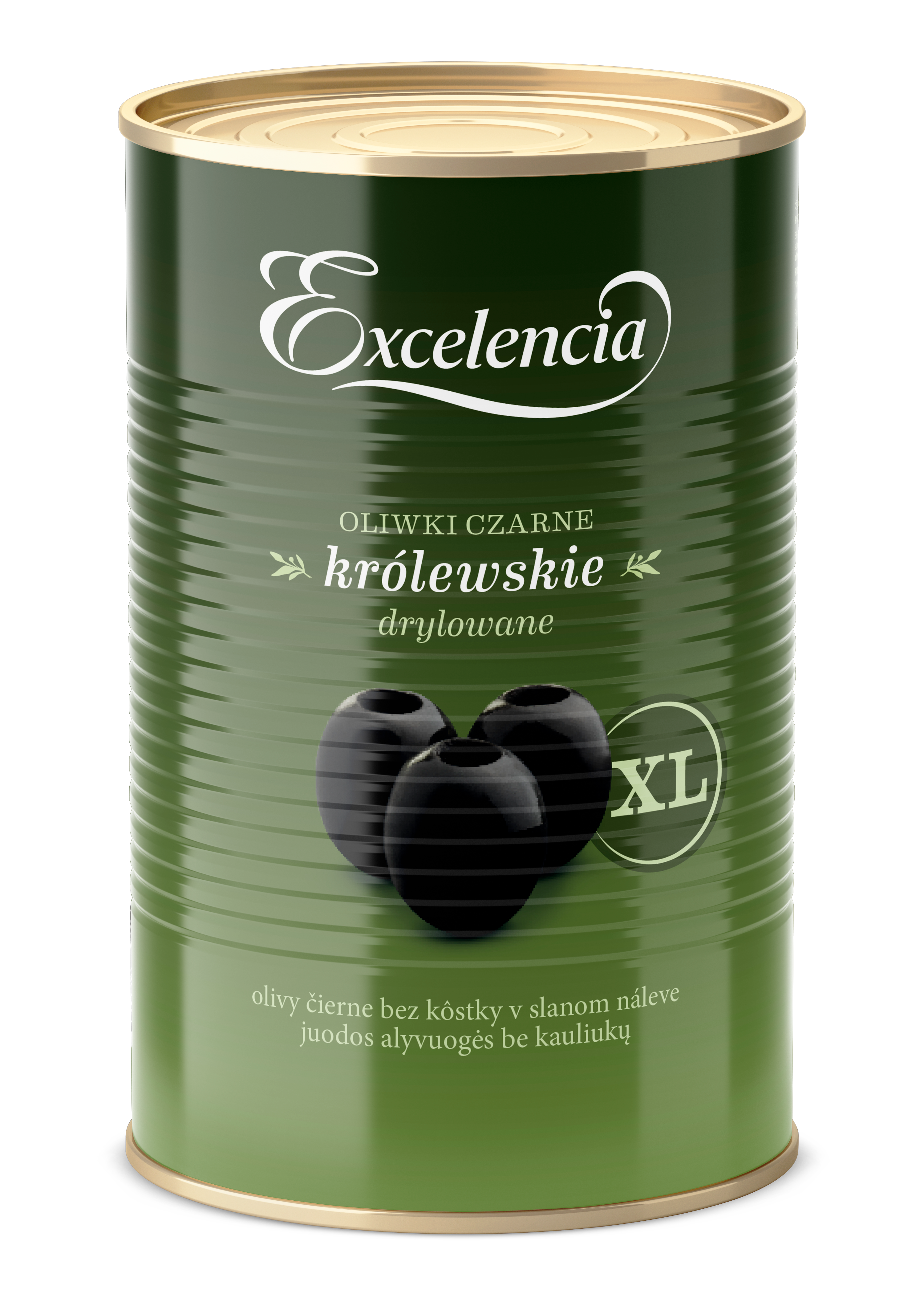 Excelencia oliwki czarne królewskie drylowane 4,15 kg