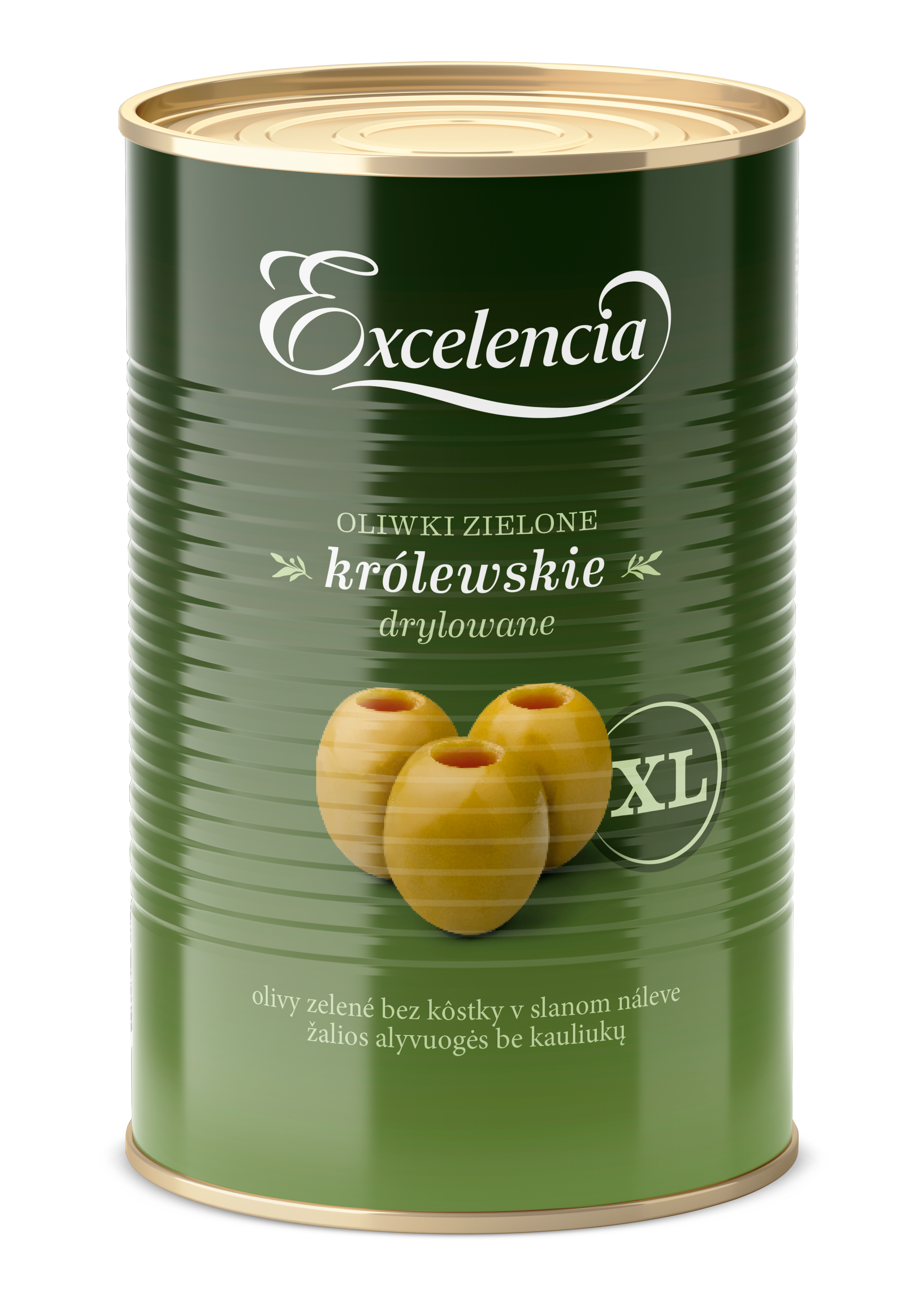 Excelencia Oliwki zielone królewskie drylowane 4,15 kg