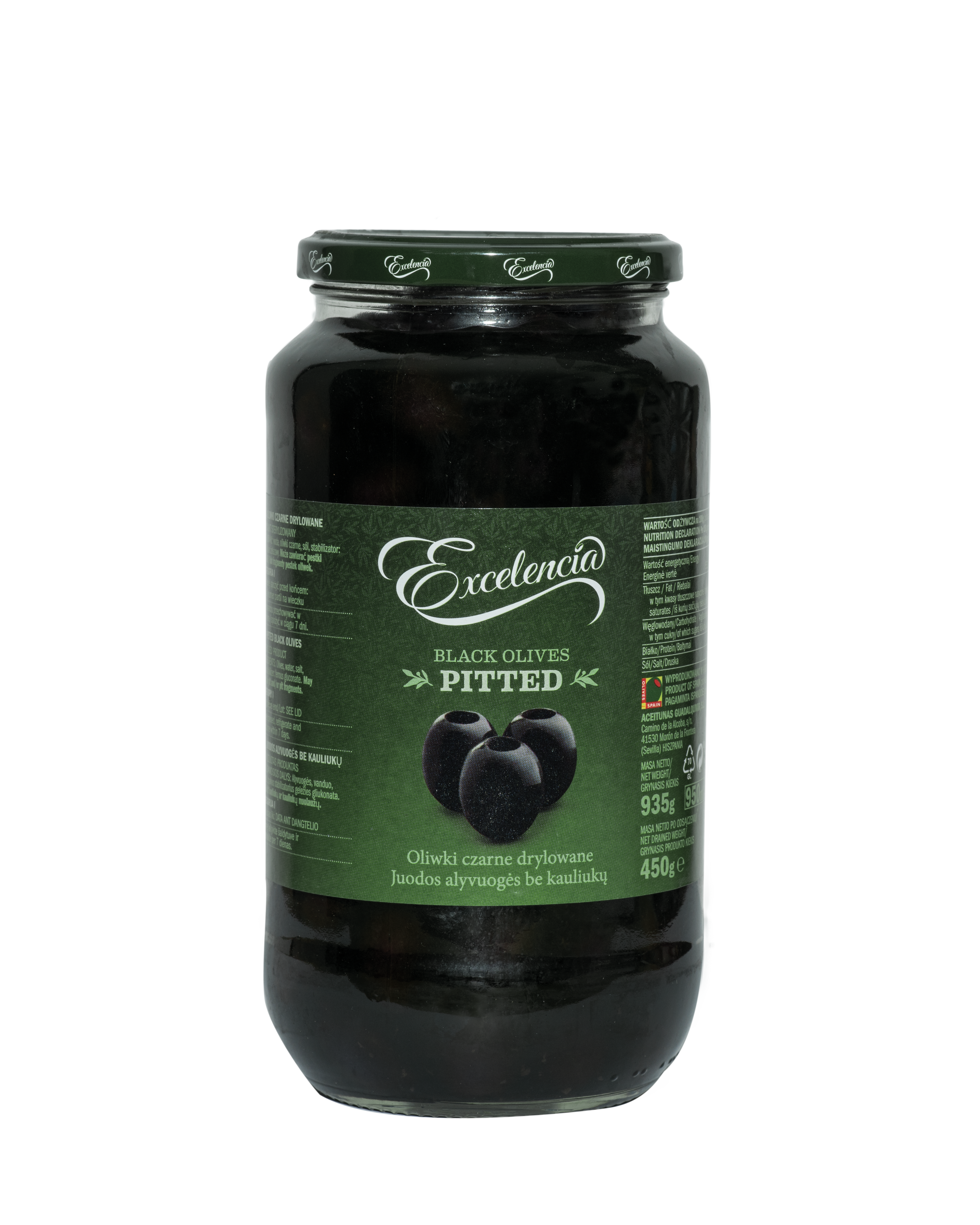 Excelencia Oliwki czarne drylowane 935 g