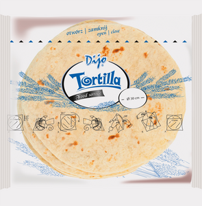 Tortilla durum pszenna 18 x 30 cm (80 g)