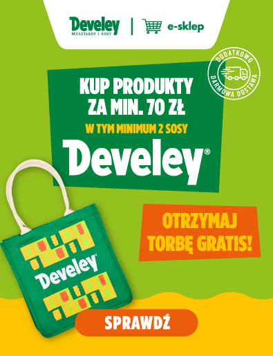 Torba Develey i promocja cenowa na sosy 1.07-15.07 mobile