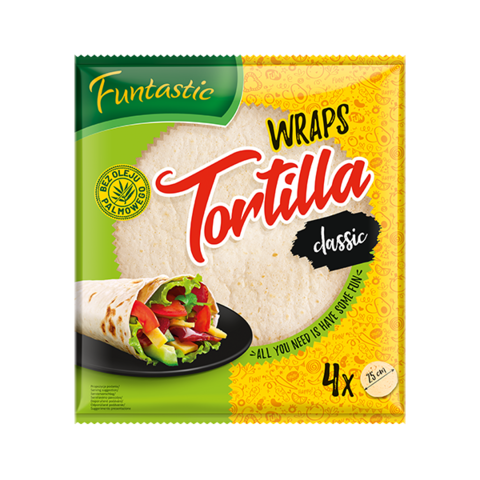 Funtastic Tortilla pszenna 4 szt. x 25 cm