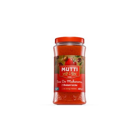 Mutti Sos pomidorowy z czarnymi oliwkami Leccino