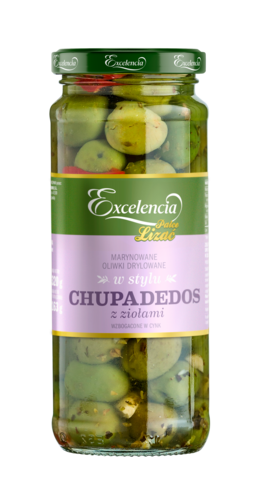 „Palce Lizać” Marynowane oliwki drylowane w stylu Chupadedos z ziołami