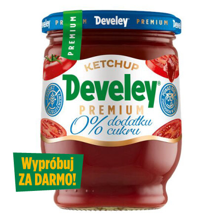 Develey Ketchup Premium 0% dodatku cukru
