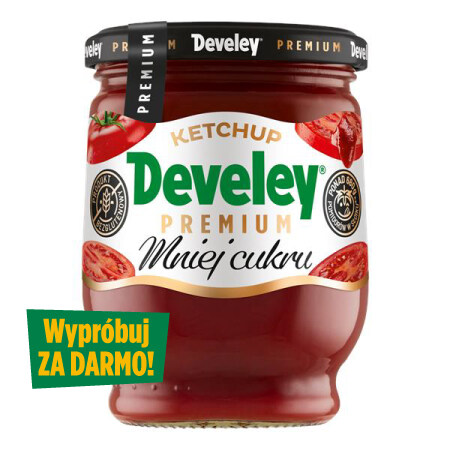 Develey Ketchup Premium Mniej Cukrów*