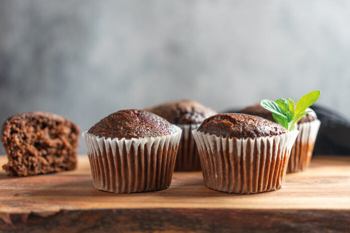 Duńskie muffinki czekoladowe z majonezem Premium 0% dodatku cukru